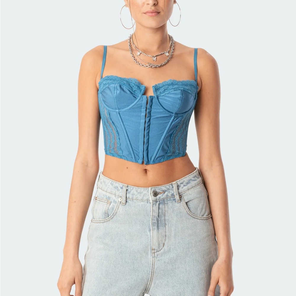 Edikted Payton Lace Corset Top